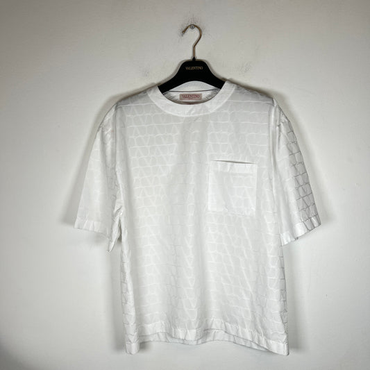 Valentino Garavani White Toile Iconographe T-Shirt Size S