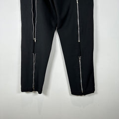 CDG Black Back Zipper Pants Size S