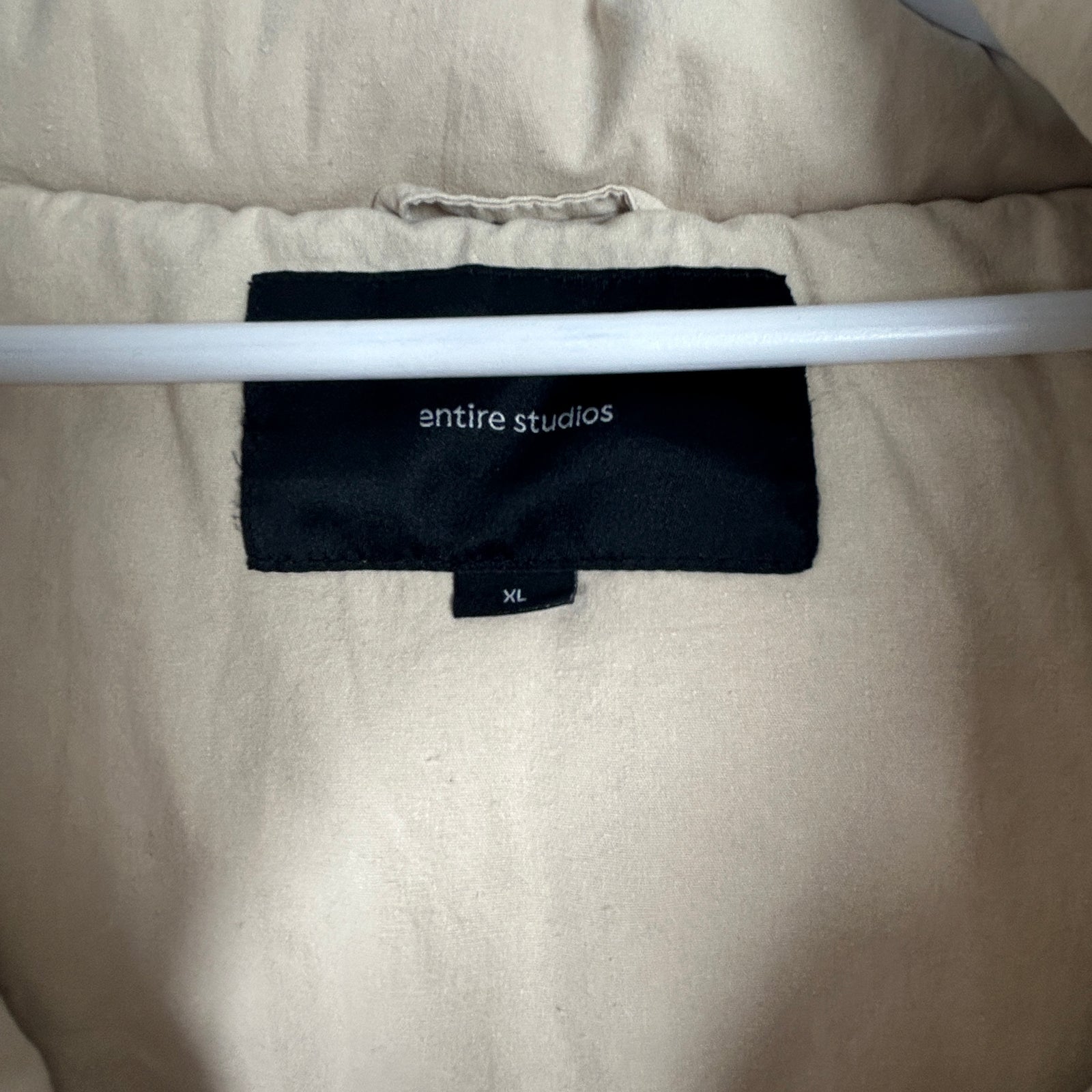 Entire Studios Linen Jumbo Puffer Size XL