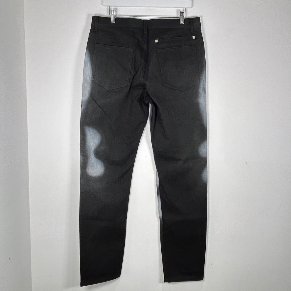 Givenchy Black Chito Grafitti Dog Jeans Size 34
