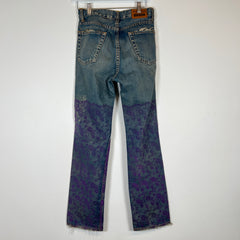 Junya Wantanabe Purple Floral Jeans Size S