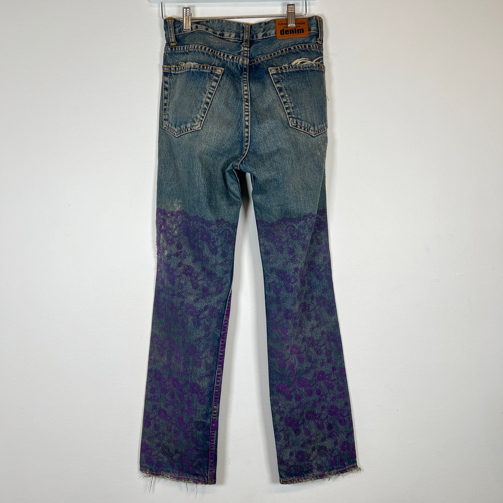 Junya Wantanabe Purple Floral Jeans Size S