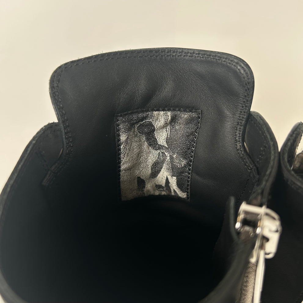 Rick Owens High Top Jumbo Lace Ramones Size 9