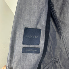 Lanvin x Acne SS09 Blue Linen Like Blazer Size M