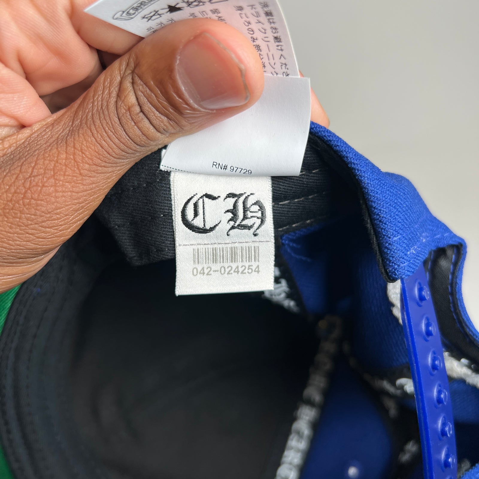 Chrome Hearts Blue/White CH Baseball Hat
