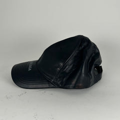 Balenciaga Leather Logo Visor Rim Cap Hat Size L