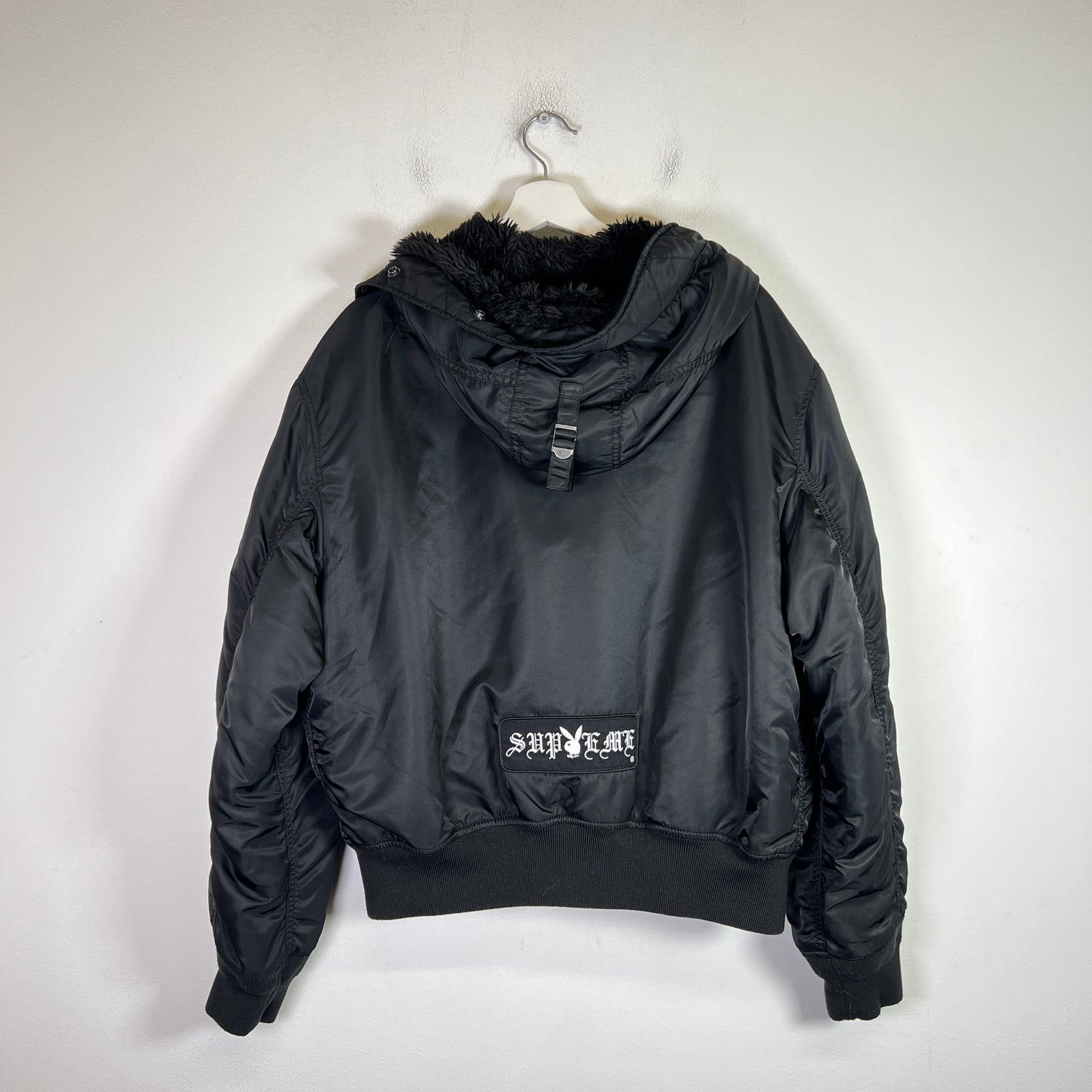 Supreme x Playboi SS26 Hooded MA-1 Bomber Jacket