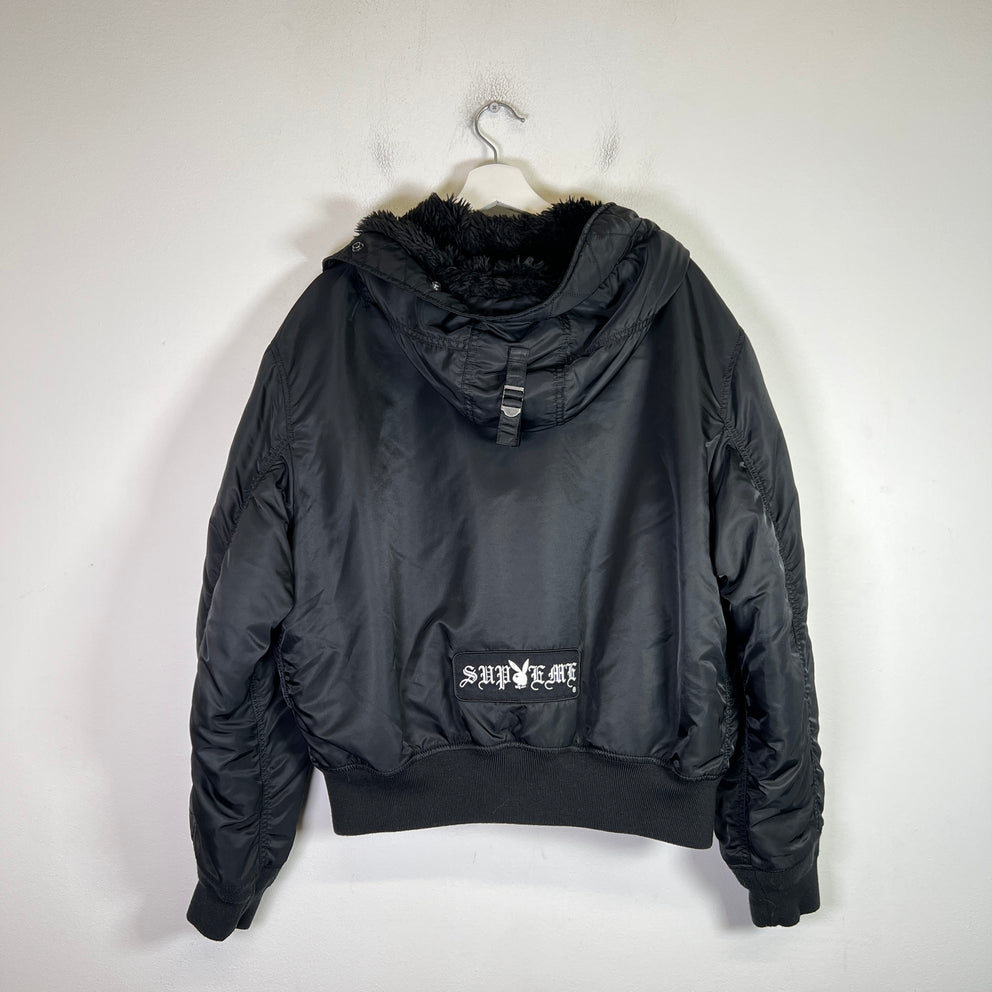 Supreme x Playboi SS26 Hooded MA-1 Bomber Jacket