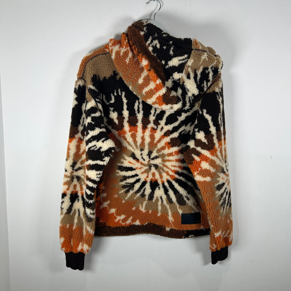 Amiri Sherpa Fleece Tye Dye Hoodie Size S