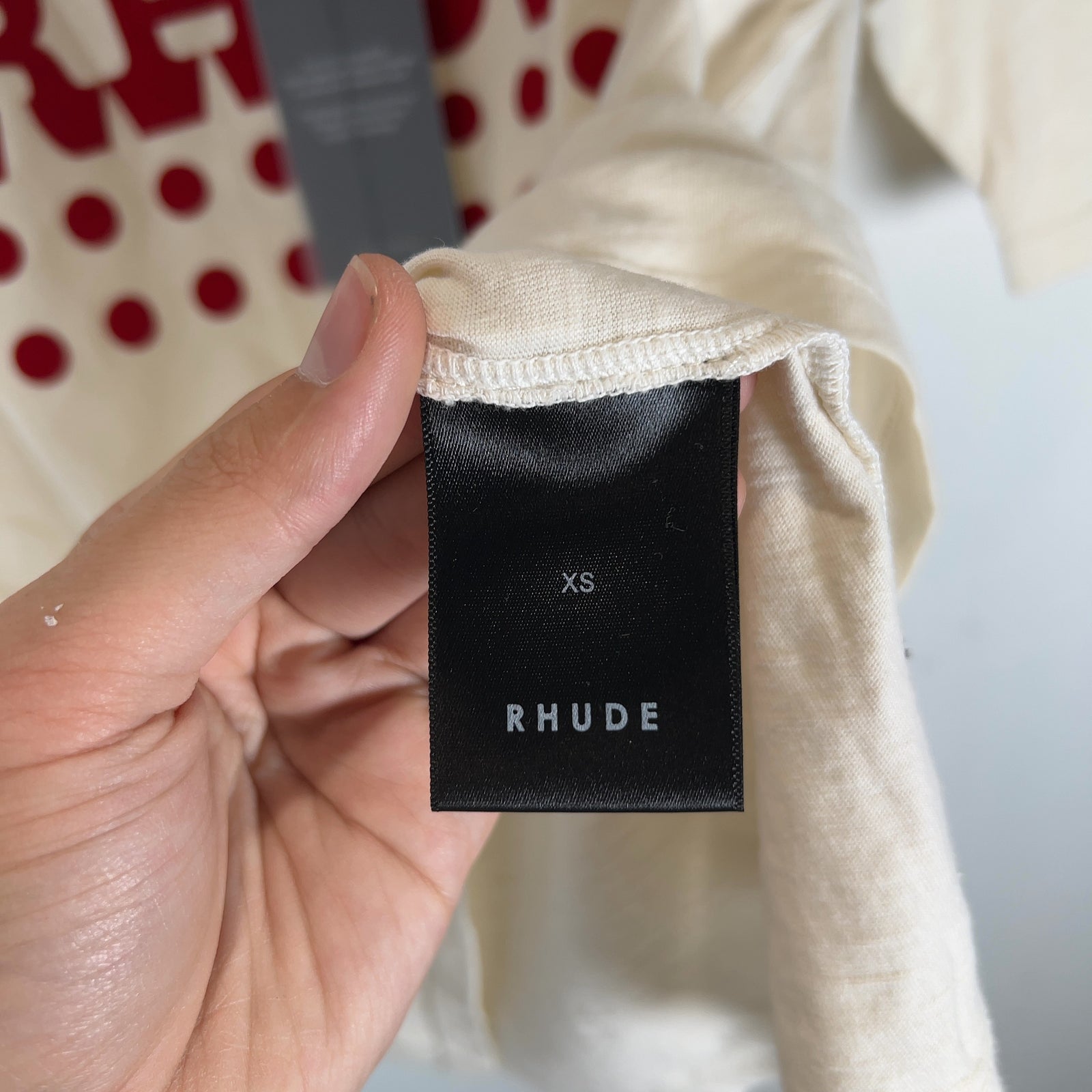 Rhude Polka Dot Logo Graphic T-Shirt