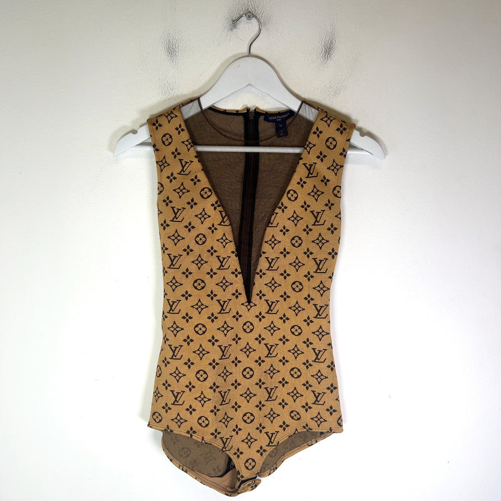 Louis Vuitton SS24 Monogram Jacquard Knit Bodysuit