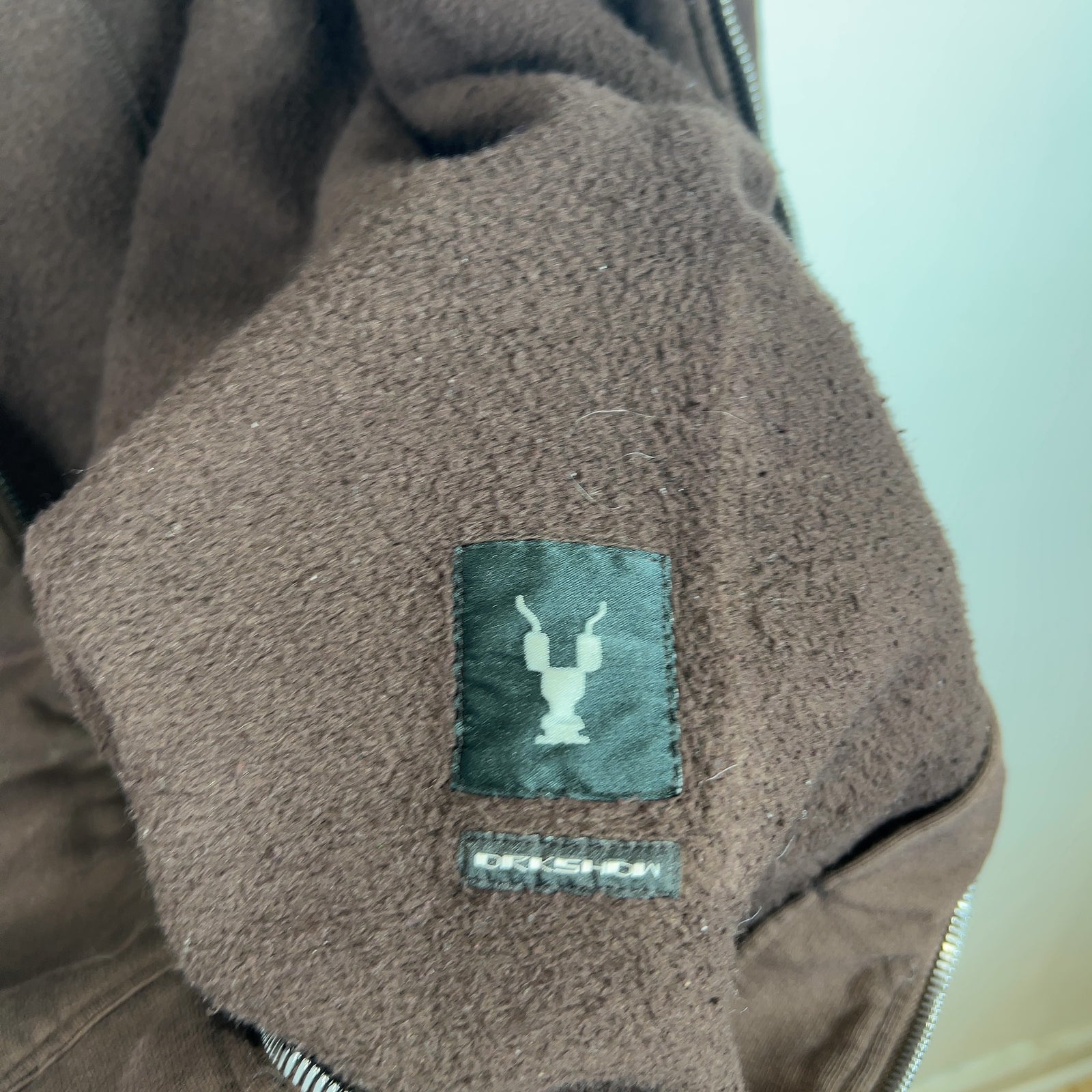 Rick Owens Dark Amber/Cherry Felpa Hoodie