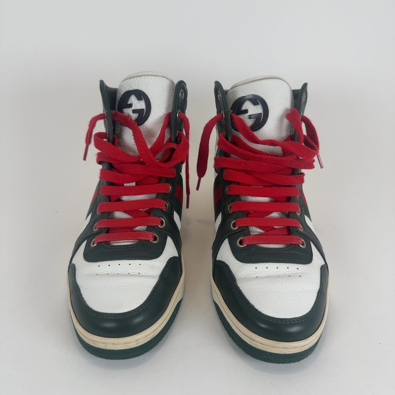 Gucci GG Striped Hightop Sneakers