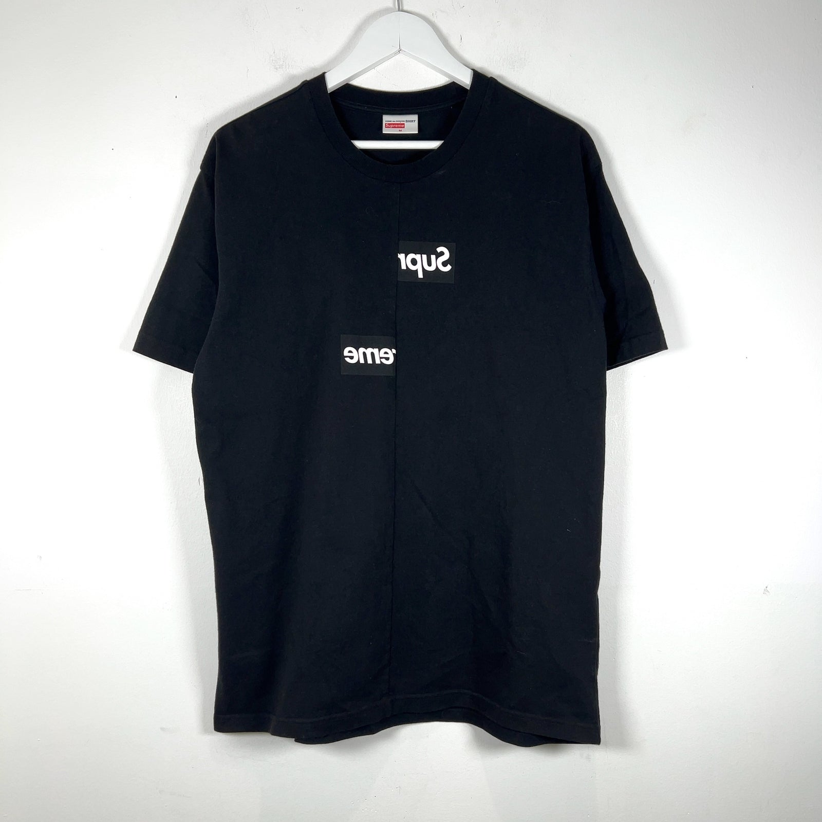 Supreme x Comme Des Garcons Split Box Logo Graphic T-Shirt