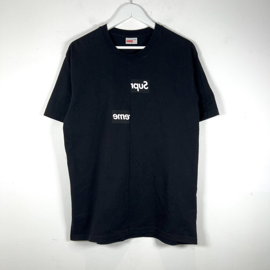Supreme x Comme Des Garcons Split Box Logo Graphic T-Shirt