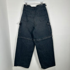 Balenciaga AW21 Japanese Convertible Denim Pants Size 34