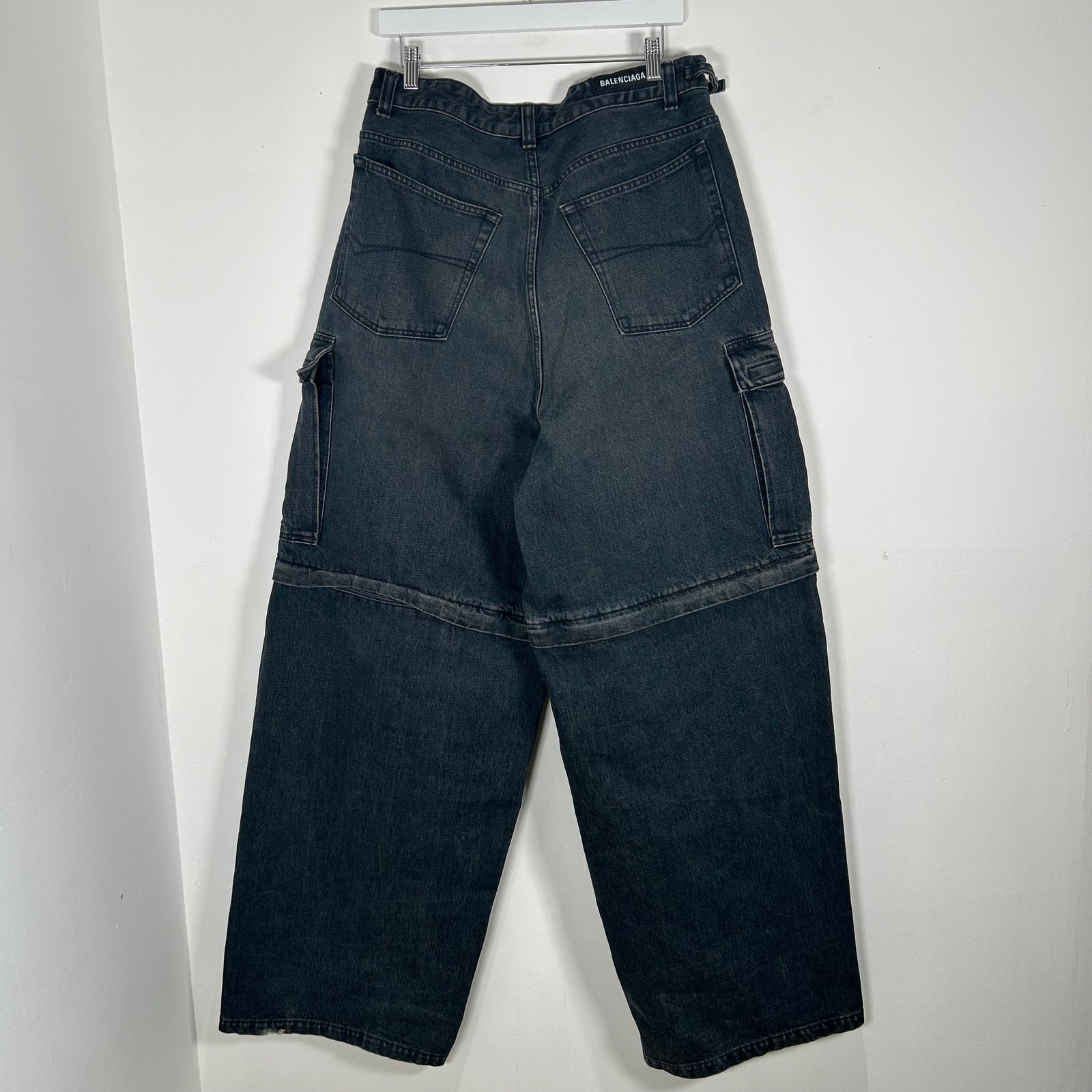 Balenciaga AW21 Japanese Convertible Denim Pants Size 34
