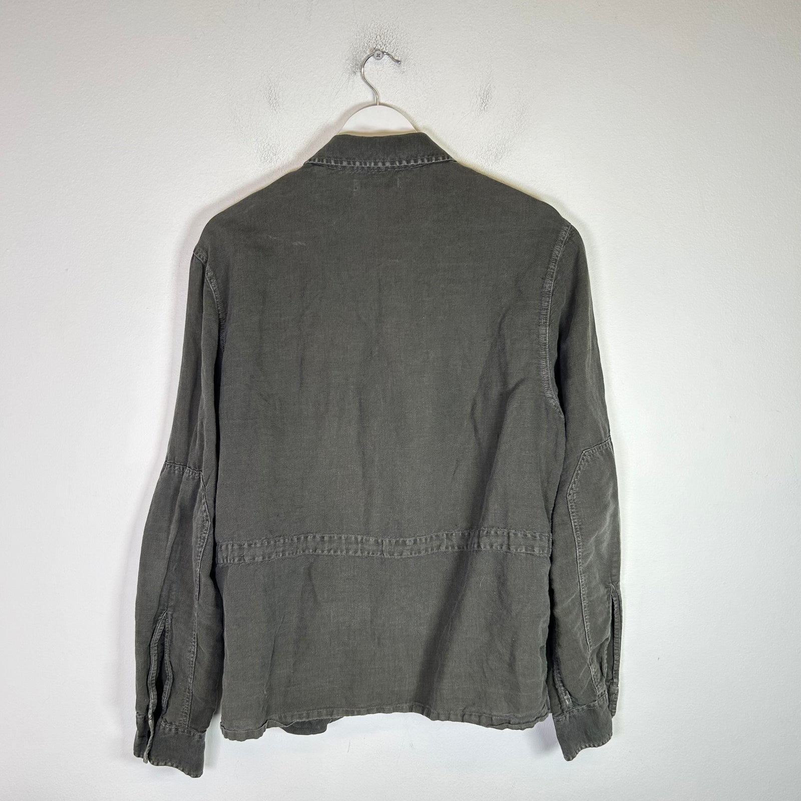 Our Legacy Dark Olive Puff Pocket Shirt Size 46
