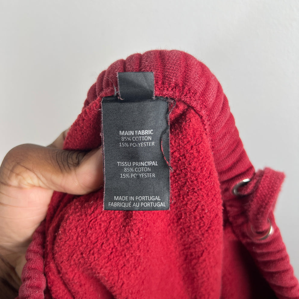 Vetements AW19 Burgundy Spellout Logo Sweatpants Size XS