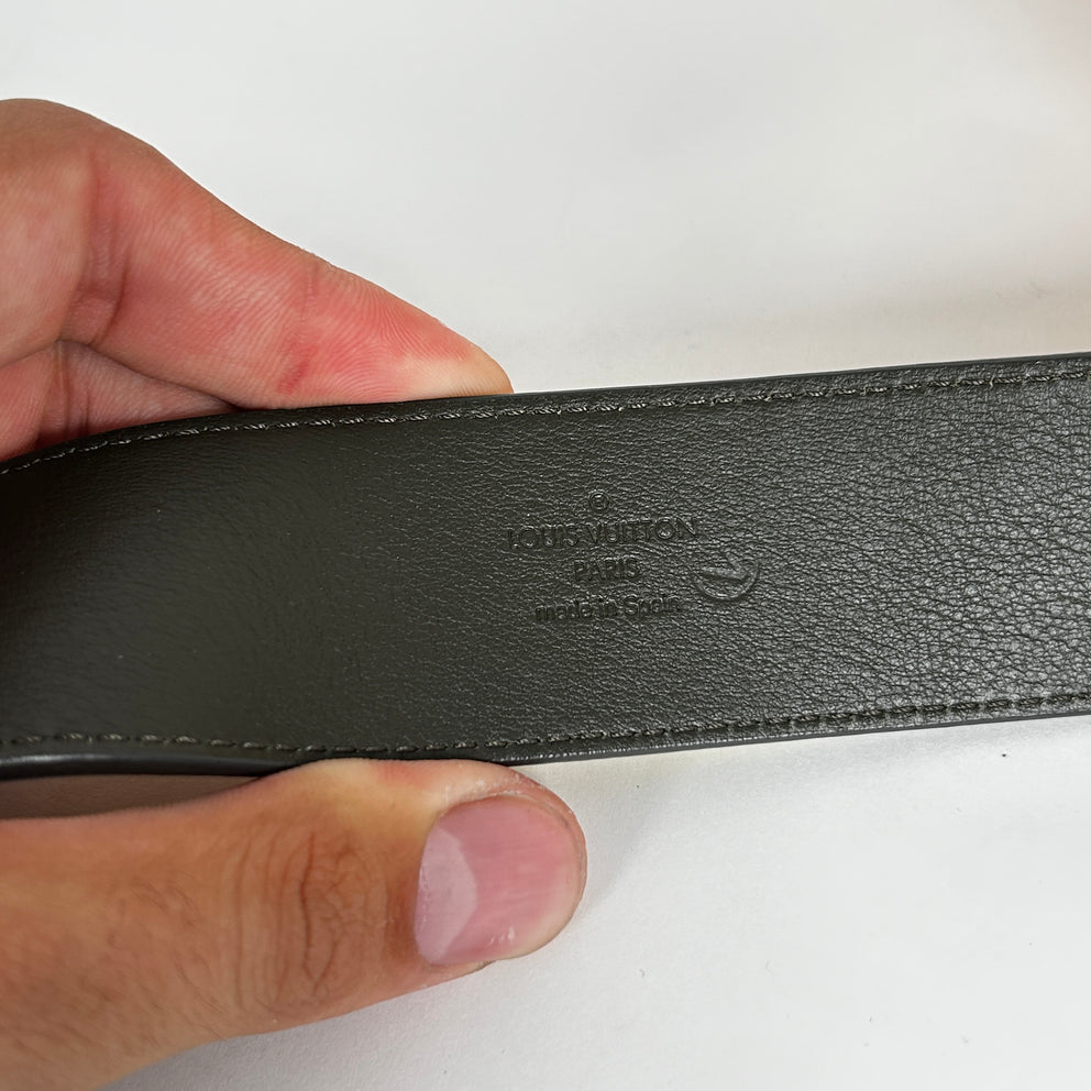 Louis Vuitton Damier Infini Vert Acide Belt Size 36
