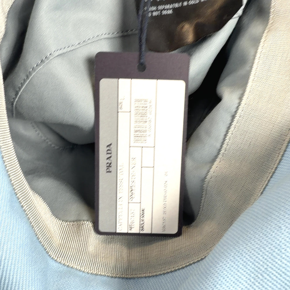 Prada Shearling Blue Bucket Hat