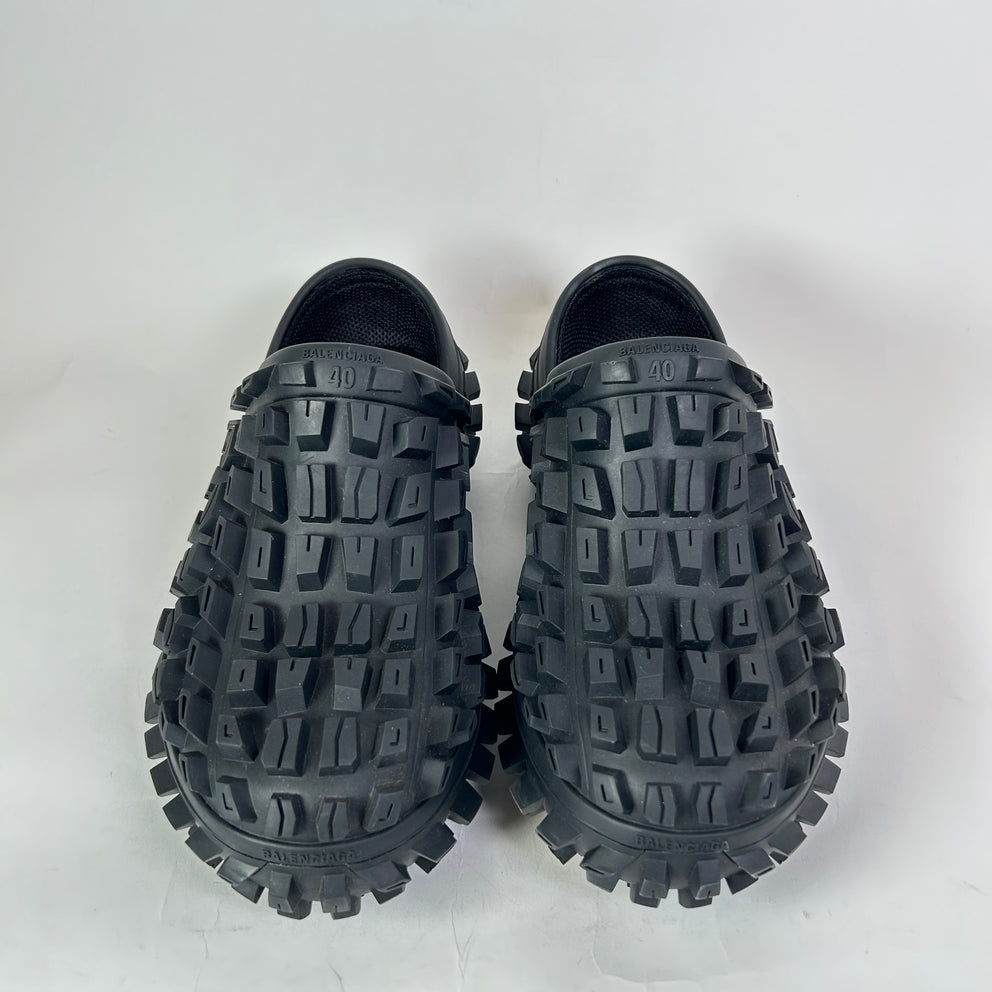 Balenciaga Black Defender Clogs