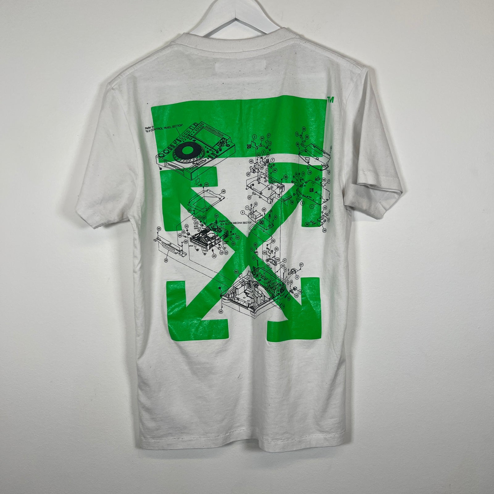 Off-White Sound Engineering White T-Shirt Size S