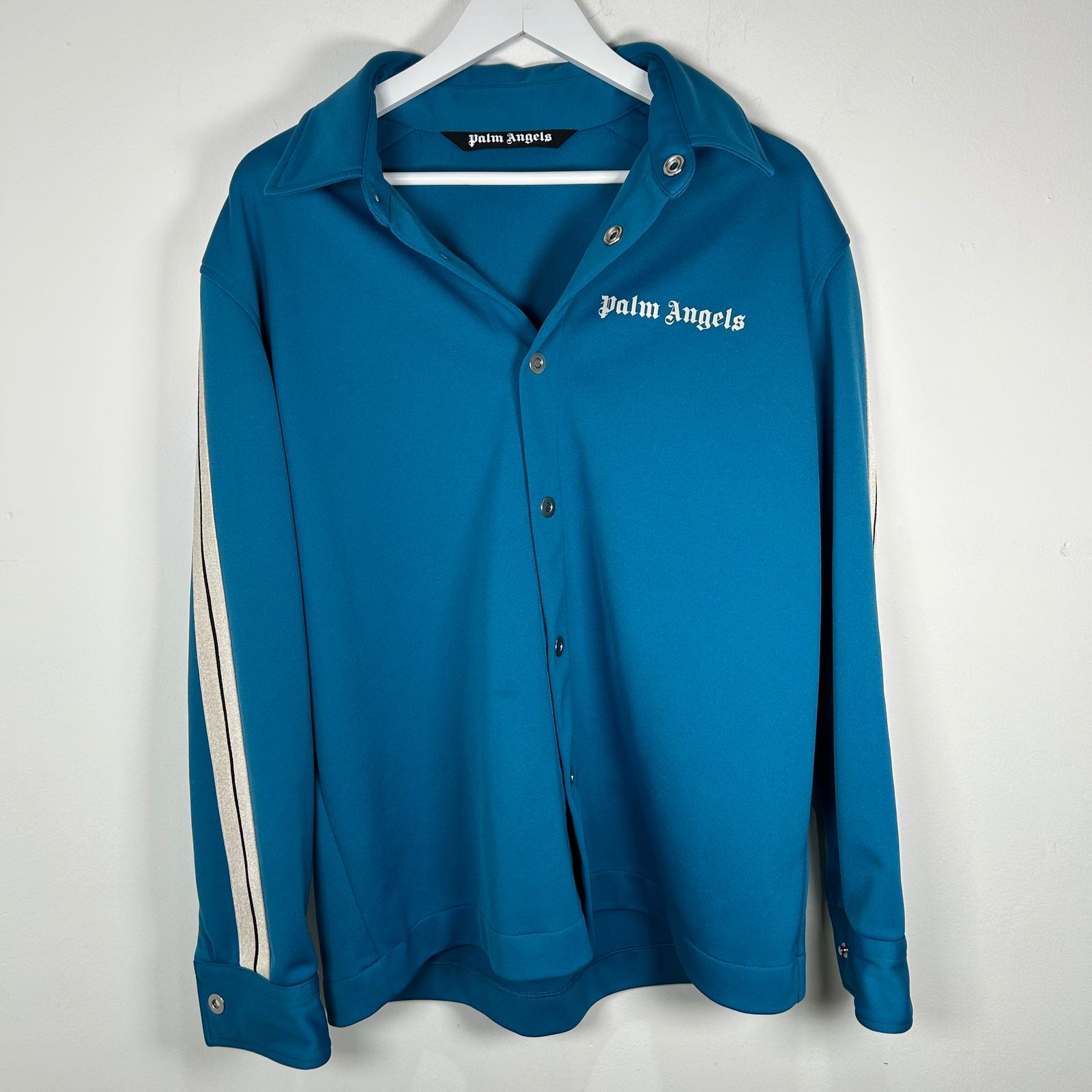 Palm Angels Blue Track Coach Jacket