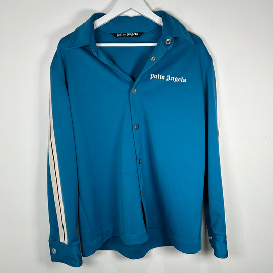 Palm Angels Blue Track Coach Jacket