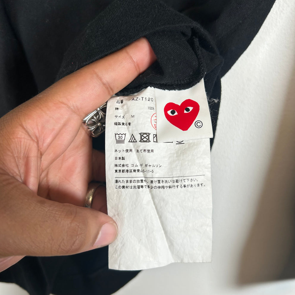 CDG Play Black Heart Longsleeve M