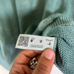 Off-White Rib Knit Tye Dye Sweater