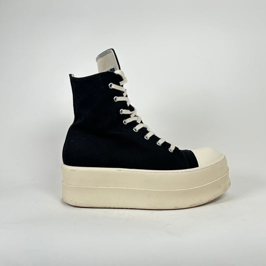 Rick Owens Drkshdw Black/MIlk Mega Bumper Ramones Size 44.5