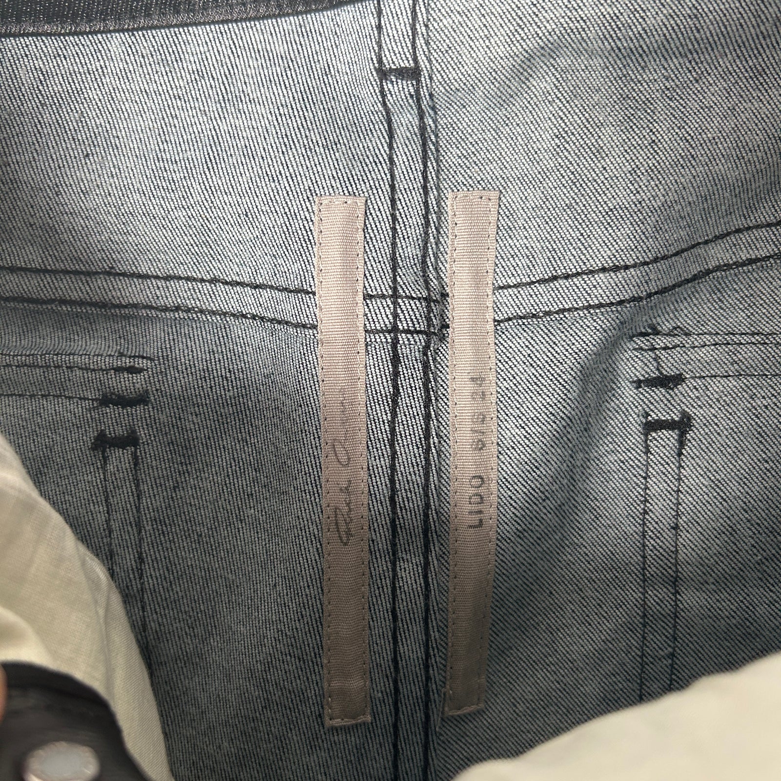 Rick Owens SS24 Lido Waxed Jeans Size 36