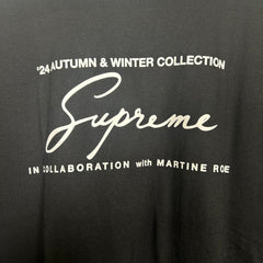 Supreme x Martine Rose Black Logo Tee Size M