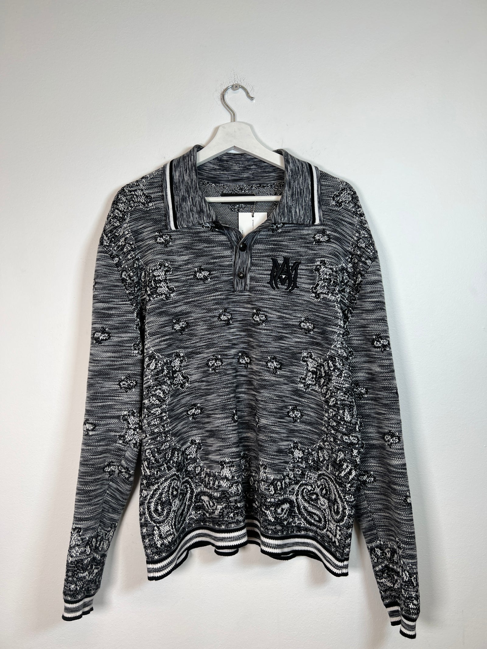 Amiri Knit AM Polo SIze M