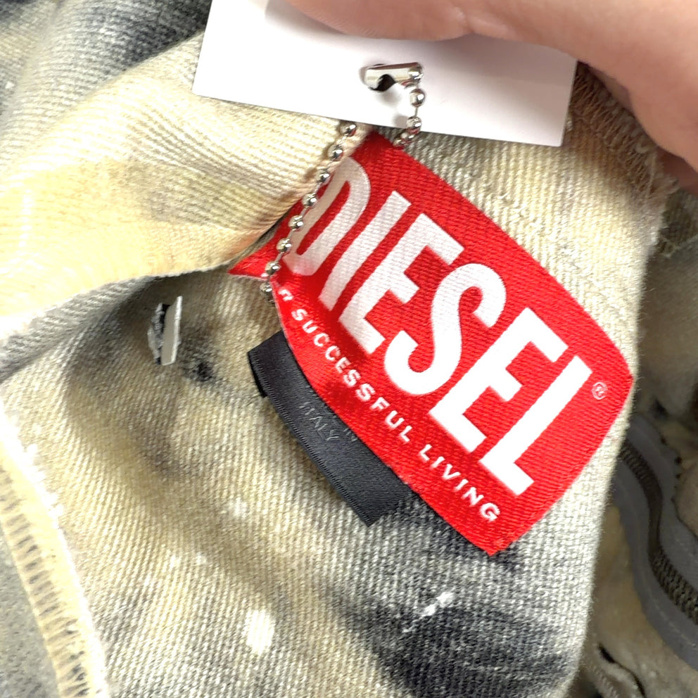Diesel x A-Cold-Wall Tye-Dye Asymetrical Denim Cargo Vest