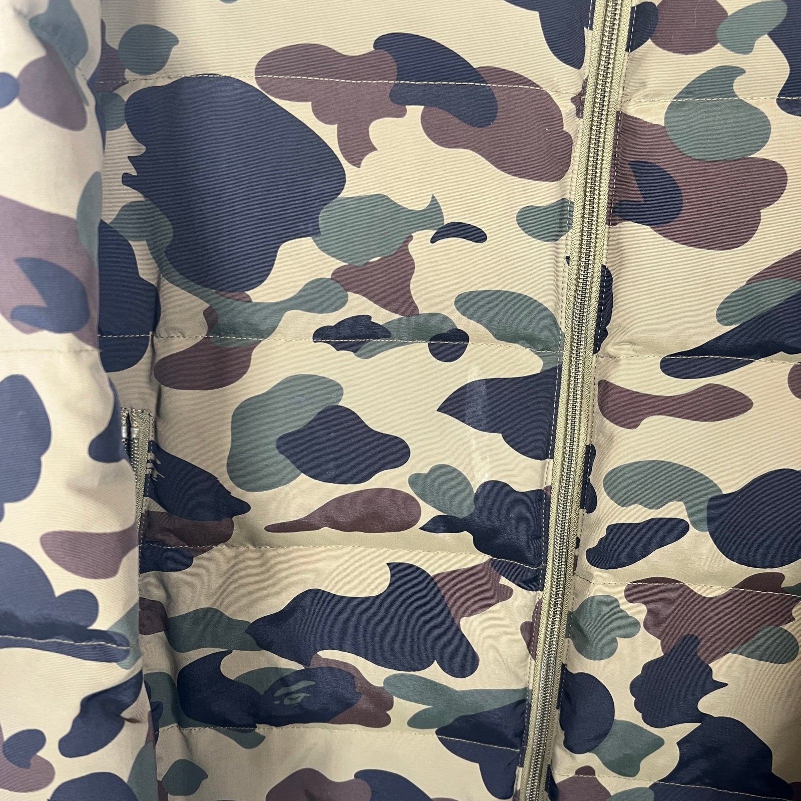 Bape Puffer Camo Size XL
