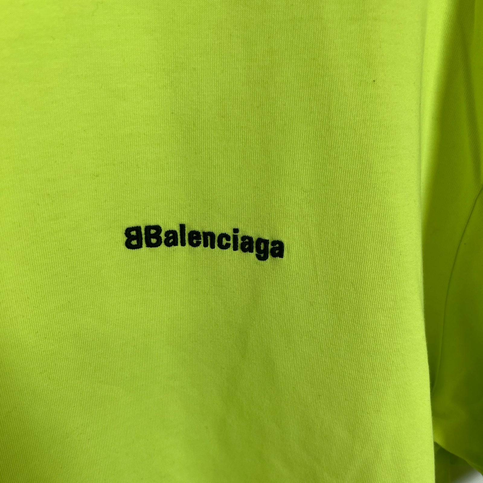 Balenciaga Neon B Spell-Out Tee Size XL