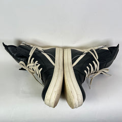 Rick Owens Black/Milk Geobaskets Size 45