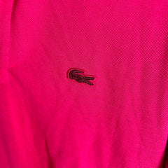 Lacoste x Junya Watanbe CDG Pink Logo Polo Shirt Size S