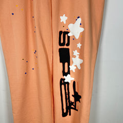 Sp5der Peach Graphic Sweatpants Size L