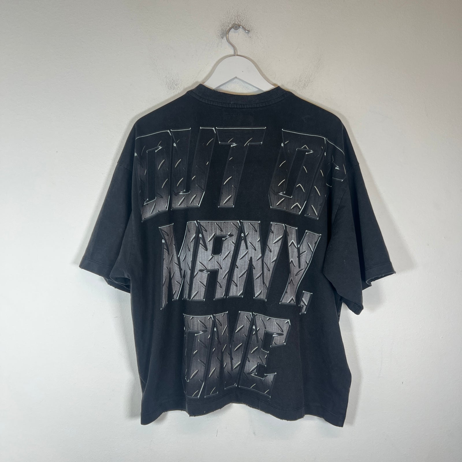 Godspeed Black Wash Steel Sharpens T-Shirt Size M