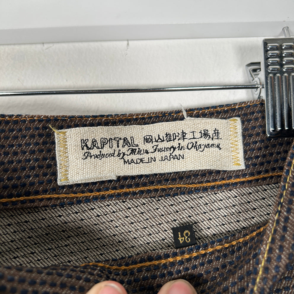 Kapital Brown Century Denim Size 34