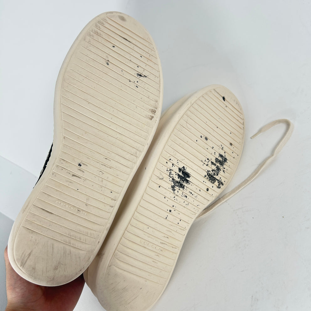 Rick Owens Black Canvas Double Bumper Ramones Size 12