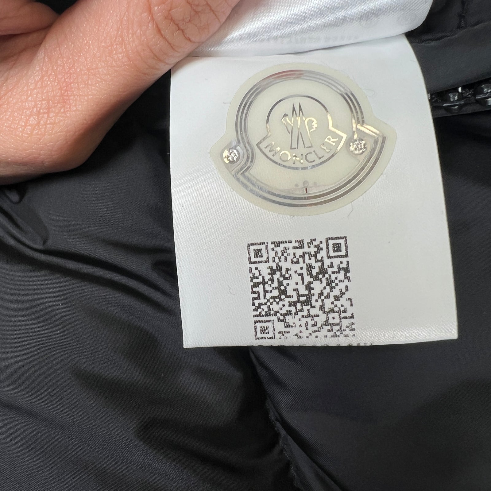 Moncler Black Marque Giubbotto Jacket Size 4