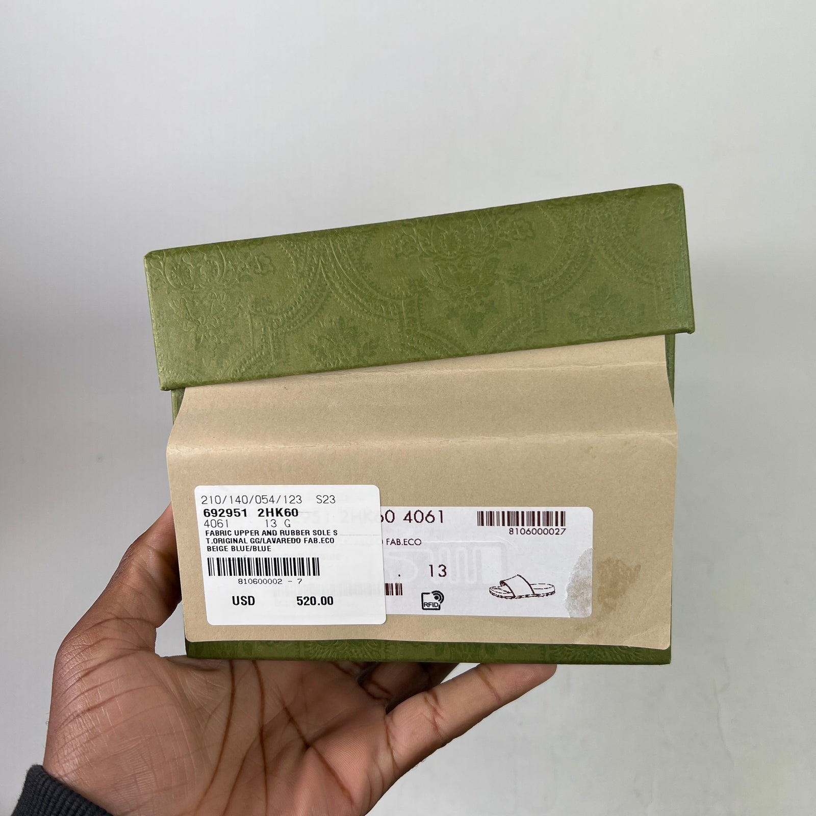 Gucci GG Canvas Monogram Sandals