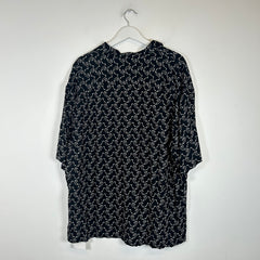 Celine Black Viscose Hawaiian Shirt Size L