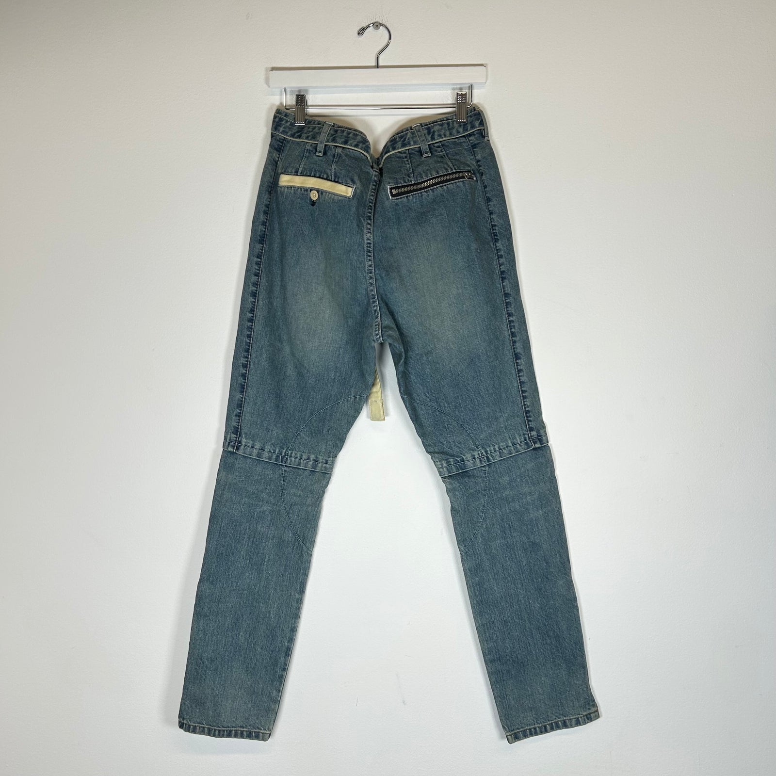 Sacai Lightwash Zipper Denim Jeans 32