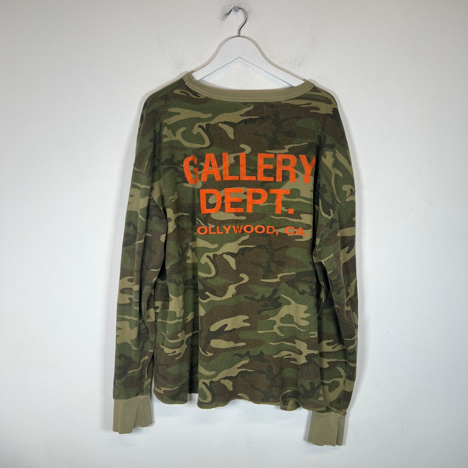 Gallery Dept Camo Thermal Longsleeve Size L