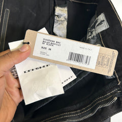 Rick Owens Waxed Crackled-Effect Bolan Bootcut Jeans